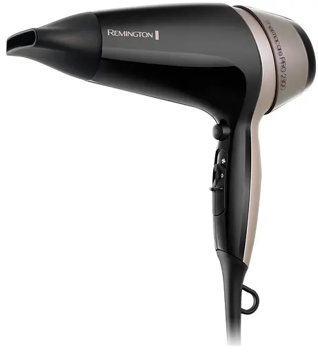 Фен Remington Thermacare Pro, 2100Вт, 3 режими, дифузор, турмалінова іоніз-я, хол. обдув, чорно-коричневий