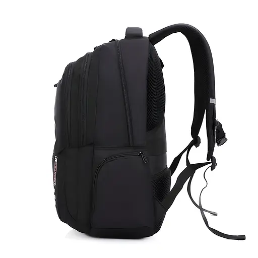 Універсальний міський рюкзак Justpack з ортопедичною спинкою чорний 31 х 48 х 19 см (5778) - фото 2