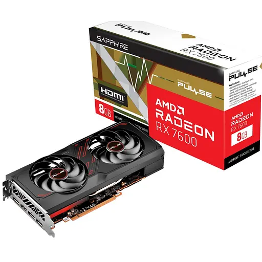 Видеокарта Sapphire AMD Radeon RX 7600 8GB Pulse (11324-01-20G) (GDDR6, 128 bit, PCI-E v4.0 x8) - фото 6