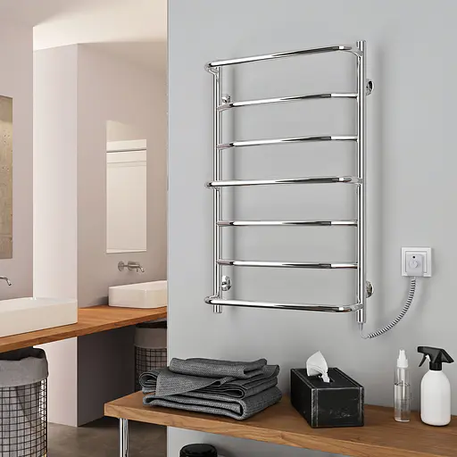 Електрична рушникосушарка Kosser Микс 600x530/5 ЕR рег. ДМ03ER, Хром, Праве - фото 4