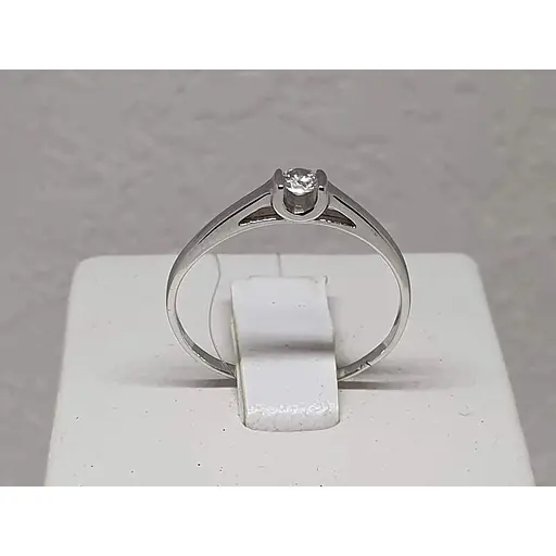 Срібне кільце Qvaliz з фіанітами. 90100622 18 - фото 2