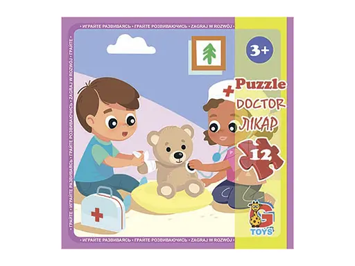 Пазлы G-Toys Детская площадка, 12 элементов, LX03