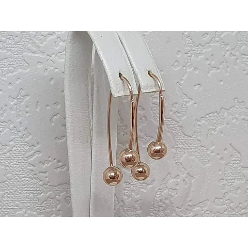 Золотые серьги-петли Вселенная Шари. 23142800 - фото 4