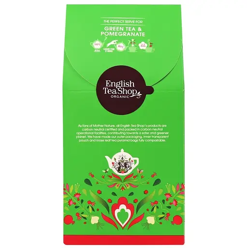 Чай зелений English Tea Shop з гранатом органічний 15х2 г - фото 2