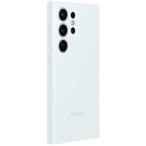 Оригинальный силиконовый чехол Samsung Silicone Case для Samsung Galaxy S24 Ultra (S928) White EF-PS928TWEGWW  - фото 4
