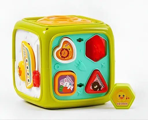 Музичний куб 44104 "TK Group" 7в1 – Розвивальна іграшка з озвучкою українською мовою