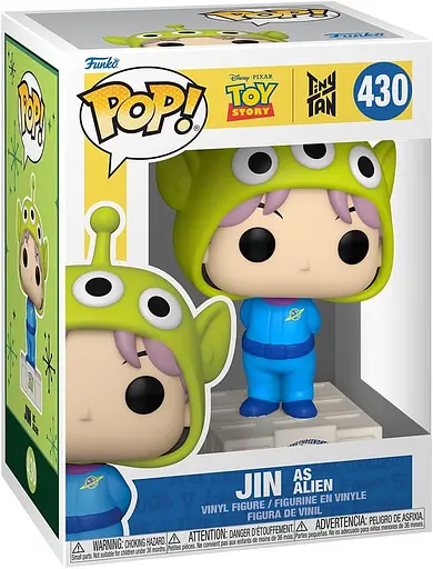 Фігурка Funko Pop БТС Історія іграшок Джин Прибулець BTS Toy Story Jin as Alien 10 см BTS J A 430 - фото 2