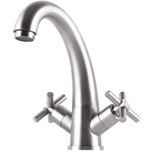 Змішувач для умивальника Globus Lux Dukat SD4-401 000024963 Нержавіюча сталь - фото 6