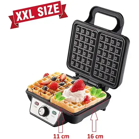 Вафельниця бельгійських вафель XXL 1600Вт Camry CR 3046 з регулятором - фото 6