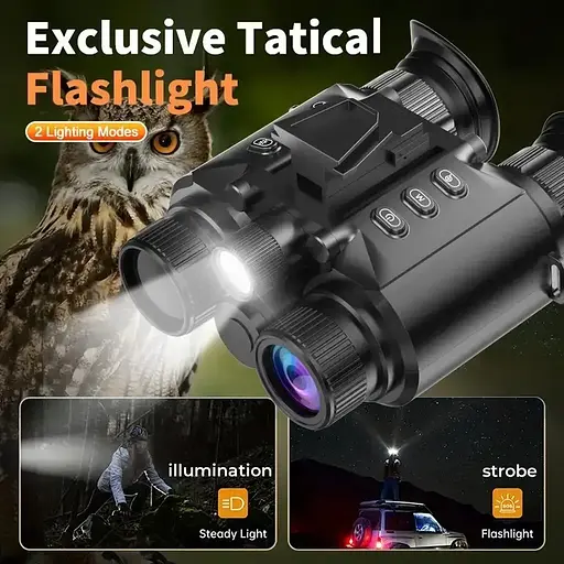 Бинокль ночного видения Z9158 4K FHD HD 850нм (до 600м в темноте) MicroSD 64GB + крепление FMA L4G24 - фото 3