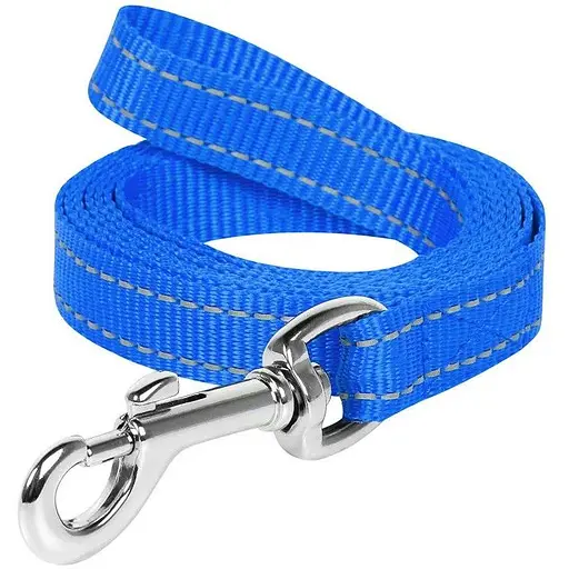 Повідець Dog Extreme з нейлону (ширина 14мм, довжина 200см), блакитний
