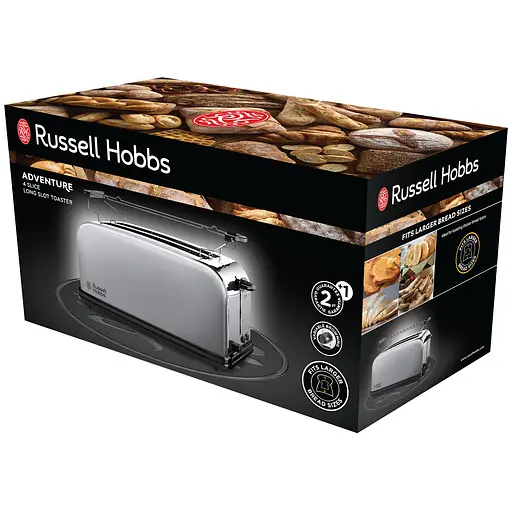 Тостер Russell Hobbs Oxford 4 Slice Long Slot 23610-56 - фото 2