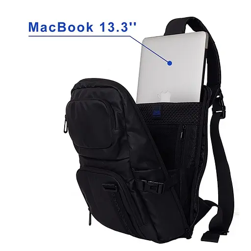 Рюкзак Mark Ryden с одной лямкой Xero MR7633 отдел под ноутбук 13 дюймов Черный - фото 5