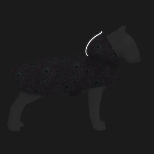 Дощовик-накидка з капюшоном для собак Waudog Clothes, малюнок "Око монстра", XXS, А 23-26 см, B 30-36 см, С 15-20 см - фото 5