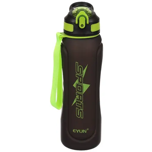 Пляшка для води спортивна Laprida Soft-touch 1000 мл Чорна (67-5268)