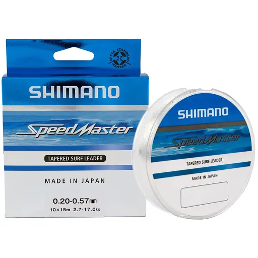 Шоклідер Shimano Speed мaster Tapered Surf Leader (Clear) 10X15 м 0.33-0.57 мм 7.2-17.0 кг