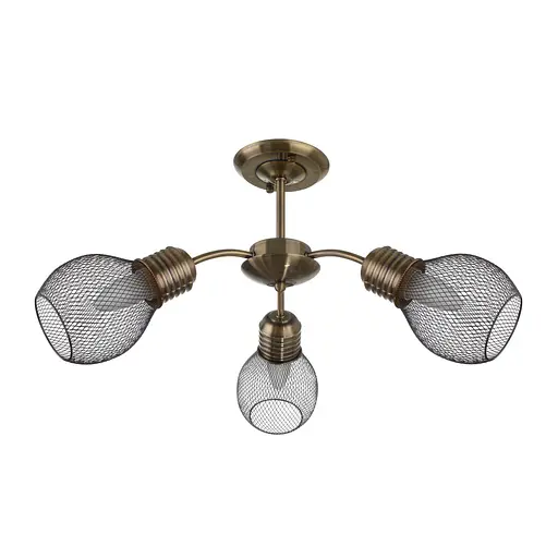 Люстра Brille лофт стельова E27 60W AB (BL-974C/3)