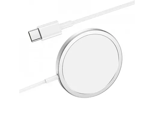 Бездротовий зарядний пристрій Hoco CW30 Silver - фото 2