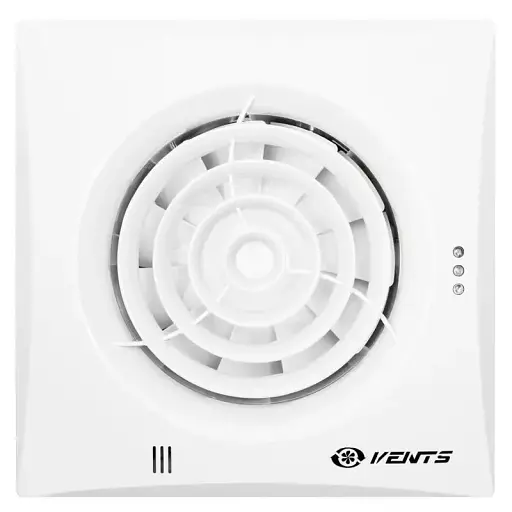 Вентилятор бытовой вытяжной Vents 100 Квайт бесшумный Белого цвета - фото 5