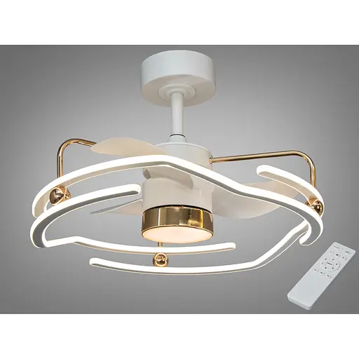 Люстра-вентилятор Romin з пультом для дитячої кімнати 28W - фото 1