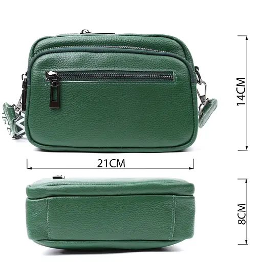 Кожаная женская сумка Vintage 21х14х8 см sum0026587 - фото 3