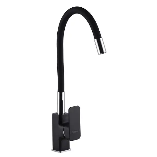 Змішувач для кухні Globus Lux Milano GLM-203LR-10-BB Чорний матовий - фото 1