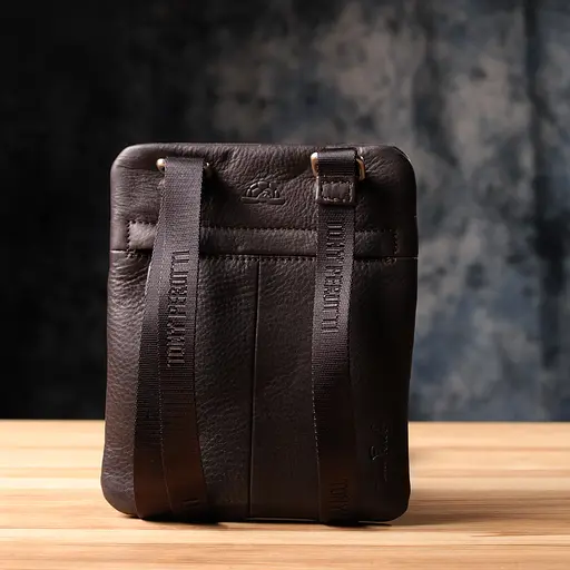 Сумка Tony Perotti из матовой зернистой натуральной кожи 16х19.5х1 см sum0028953 - фото 9