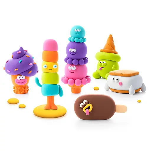 Набір пластиліну що самостійно твердіє Ліпака Файні Морозивка (15029-UA01) - фото 4