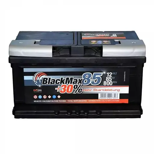Акумулятор BlackMax 85Ah Н Ев (-/+) 800EN 315 х 175 х 175 мм