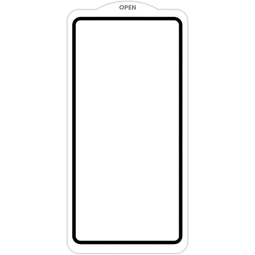 Захисне скло SKLO 5D для Oppo Reno 11 F Чорний / Біла підкладка