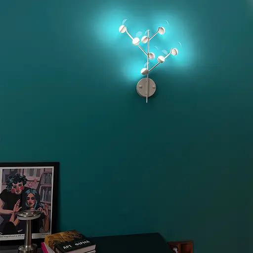 Настінне бра-молекула в білому корпусі Line F WSP 06/8 WH - фото 5