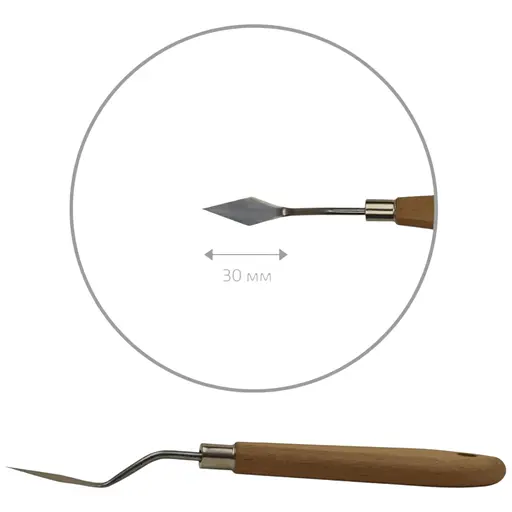 Мастихін Rosa Studio 11917 ромб міні довжина 3 см ст.код1001 - фото 1