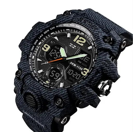 Чоловічий годинник Skmei Hamlet 1155 Темний джинс - фото 2