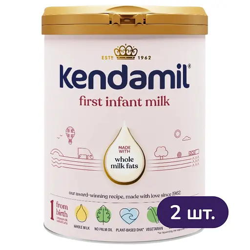 Суха молочна суміш Kendamil Classic 1 0-6 міс. 1.6 кг (2 шт. х 800 г) - фото 1
