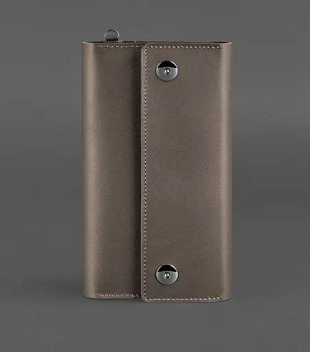 Кожаный клатч-органайзер (Тревел-Кейс) 5.0 темно-бежевый - фото 1