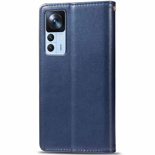 Шкіряний чохол-книжка Getman Gallant (PU) для Xiaomi 12T / 12T Pro Синій - фото 2