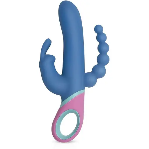 Вибратор кролик с ротацией и анальным стимулятором PMV20 Vice Double Vibrator - фото 3