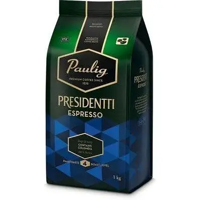 Кофе в зернах Paulig Presidentti Espresso 1 кг - фото 1