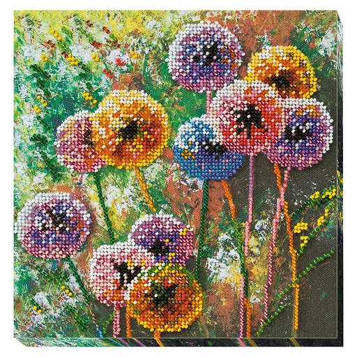 Набор-миди для вышивки бисером "Разноцветные шары" AMB-017 20х20 см