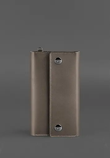 Кожаный клатч-органайзер (Тревел-Кейс) 5.0 темно-бежевый - фото 2