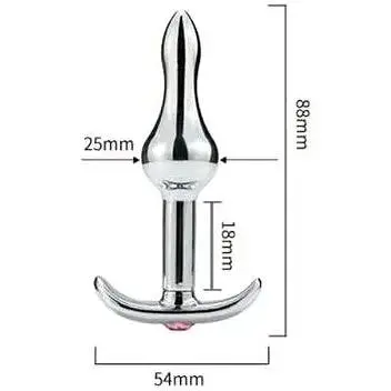 Анальна пробка з кристалом SKN-MS31 - фото 2