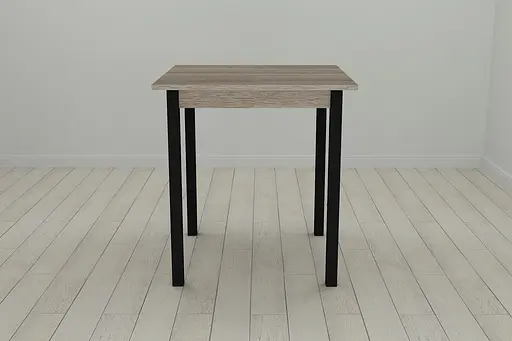 Стіл кухонний Ferrum-decor Дієго 75x70x70 Чорний ДСП Сонома Трюфель 16мм (FRD-106301) - фото 2