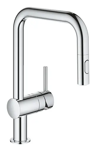 Змішувач для кухні з висувним виливом Grohe Minta 32322002 Хром - фото 1
