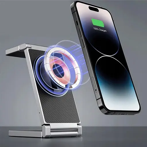 Беспроводное зарядное устройство TheGeneral VivaCharge 15W черное (40051019-01) - фото 7