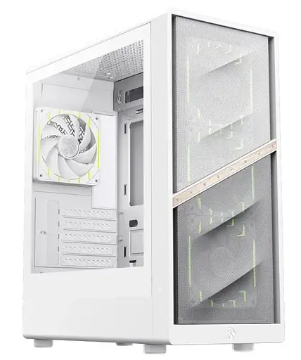 Корпус GAMEMAX Aeris 330 M Tempered Glass без БЖ White - фото 1