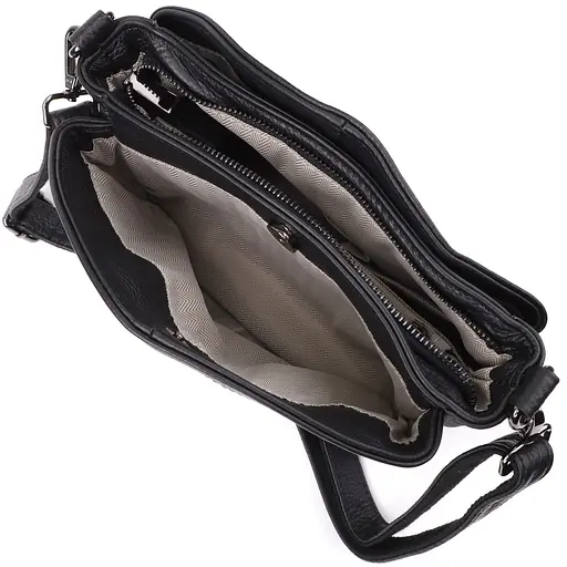 Сумка на плече з натуральної шкіри для жінок Vintage 22х18х11 см 000315855 - фото 9