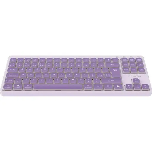 Клавиатура Canyon Keyboard OnType 10 Low Profile EN Wired Violet (CNS-HKB10V) - фото 4