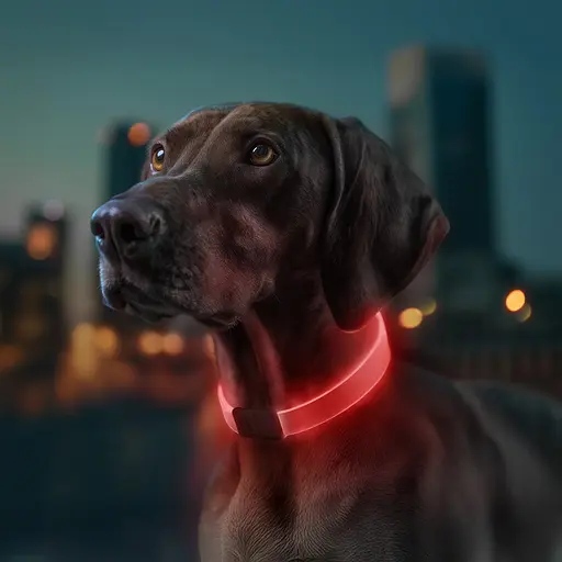 Ошейник для собак с подсветкой Waudog LED RGB Type-C регулируемый Ш 25 мм Д 60 см - фото 5