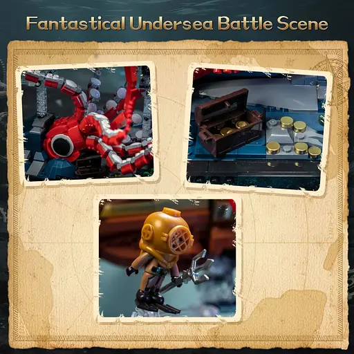 Конструктор Pantasy Steampunk- Наутилус (85029) - фото 6