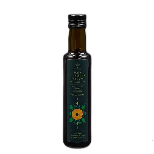 Олія холодного віджиму (Extra Virgin) з насіння гарбуза Чистий Смак 250 мл